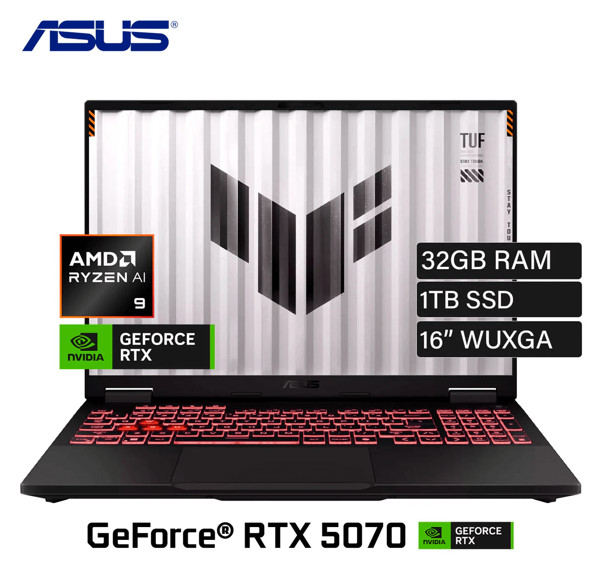 Laptop ASUS TUF Gaming A16 Ryzen 9 RTX 5070