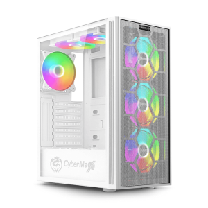 Gabinete Gamer Cybertel Explorer CBX 5006W ATX ARGB Blanco