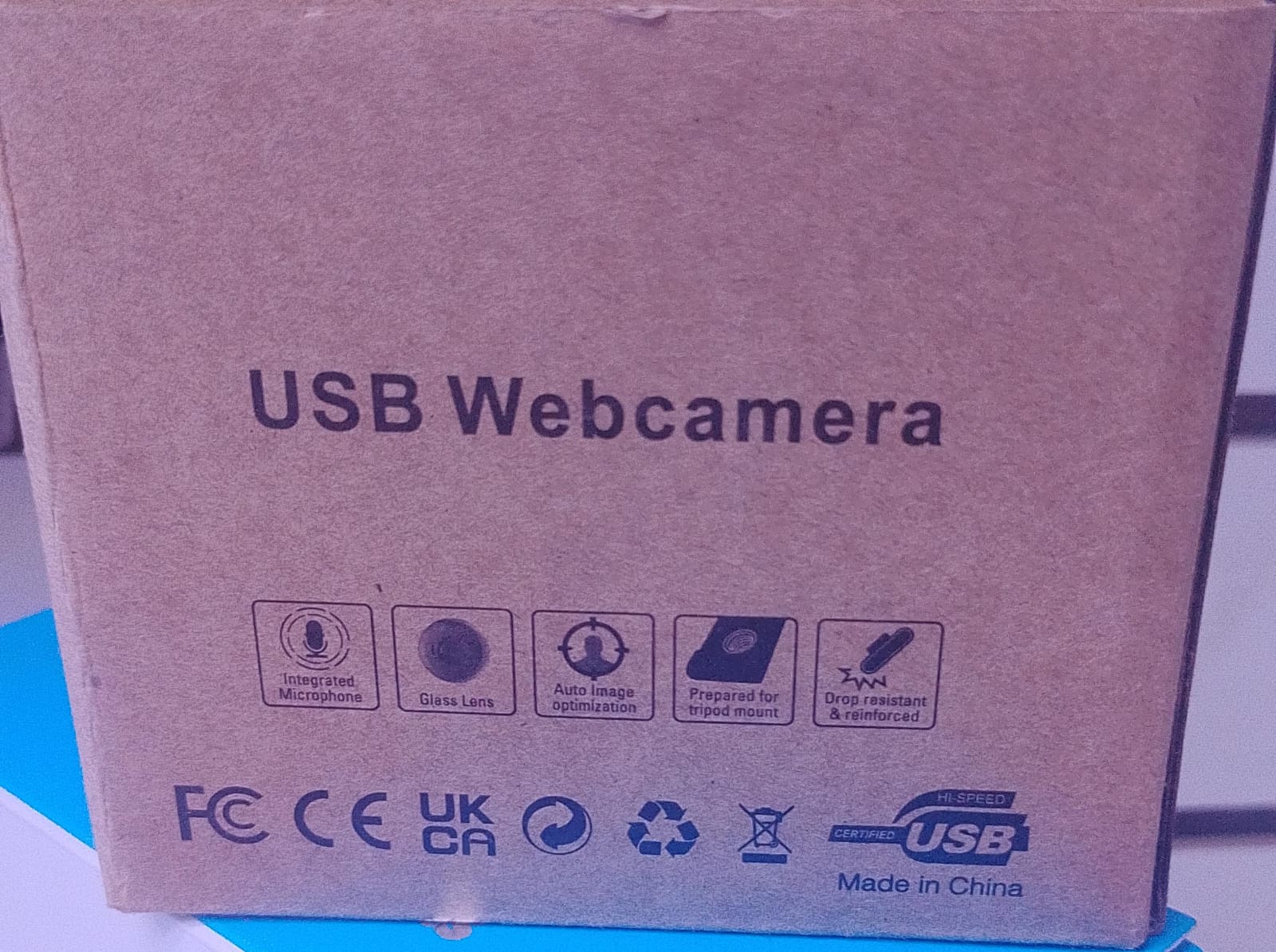 Cámara Web USB HD con Micrófono Integrado y Lente de Vidrio – Compatible con Trípode