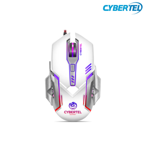 Mouse Gamer Cybertel Exxpert CYB M502W Inalámbrico RGB Blanco