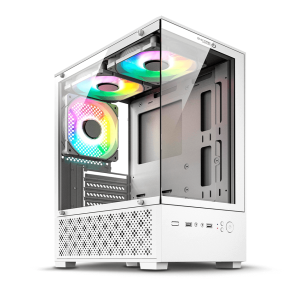 Gabinete Gamer AVENGER ENK C3006W Blanco ARGB