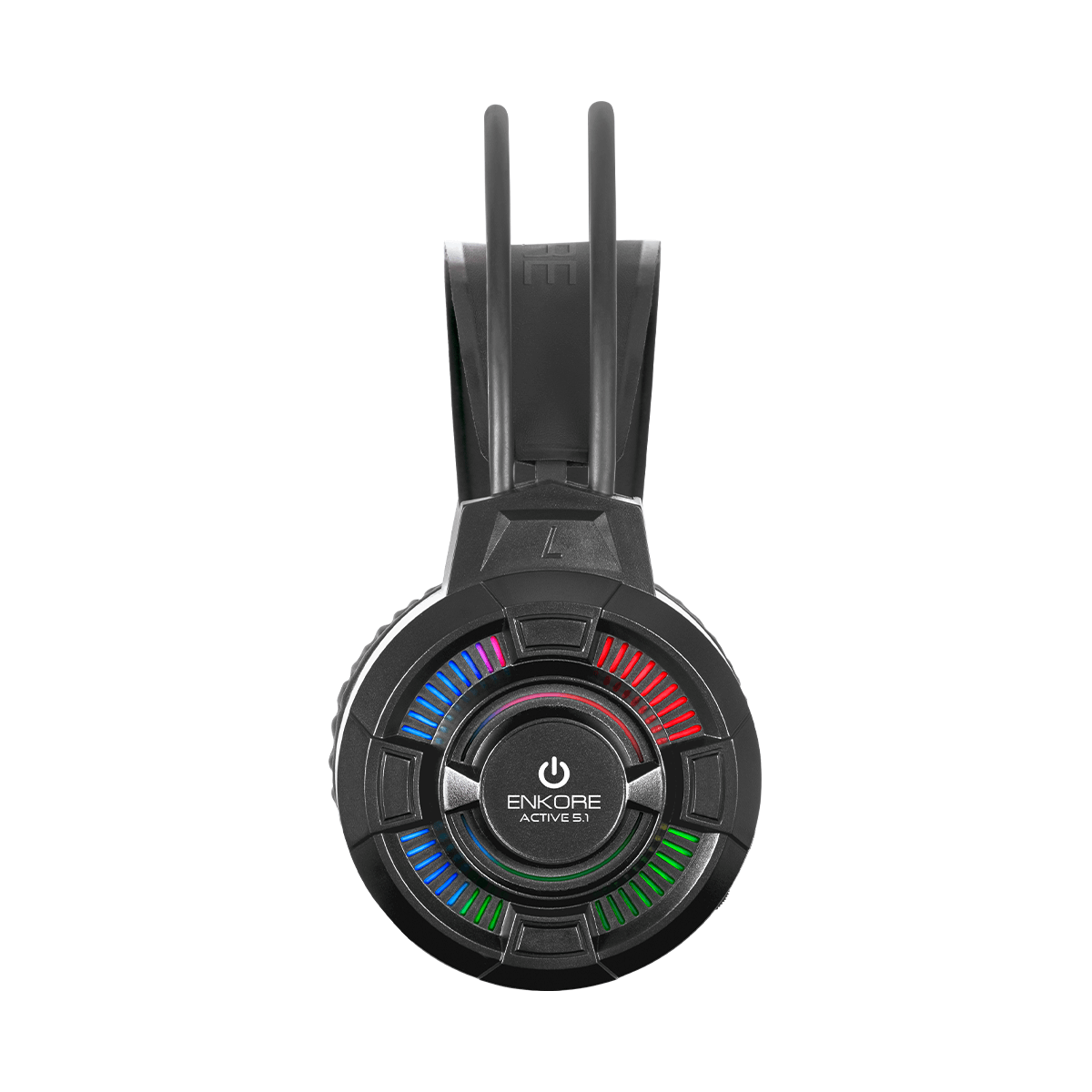 Audífonos Gamer Enkore Active 5.1 EKHG1004U LED Rainbow USB - Imagen 4