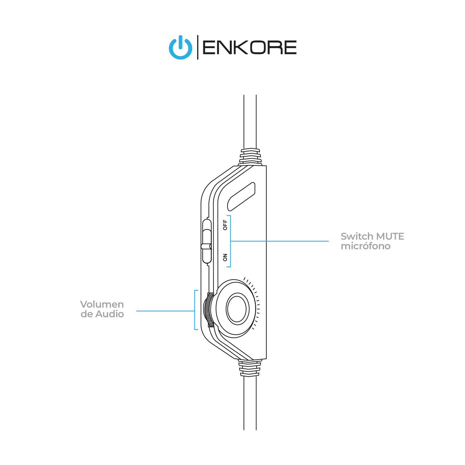 Audífonos Gamer Enkore Active 5.1 EKHG1004U LED Rainbow USB - Imagen 7